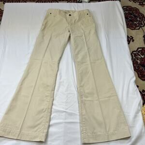 Banana Republic Pants Womens 4 Long Brown Tan Martin Fit Flare Leg Trouser